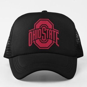 NEW Ohio State Buckeyes Foam Trucker Mesh Snapback Hat BLACK